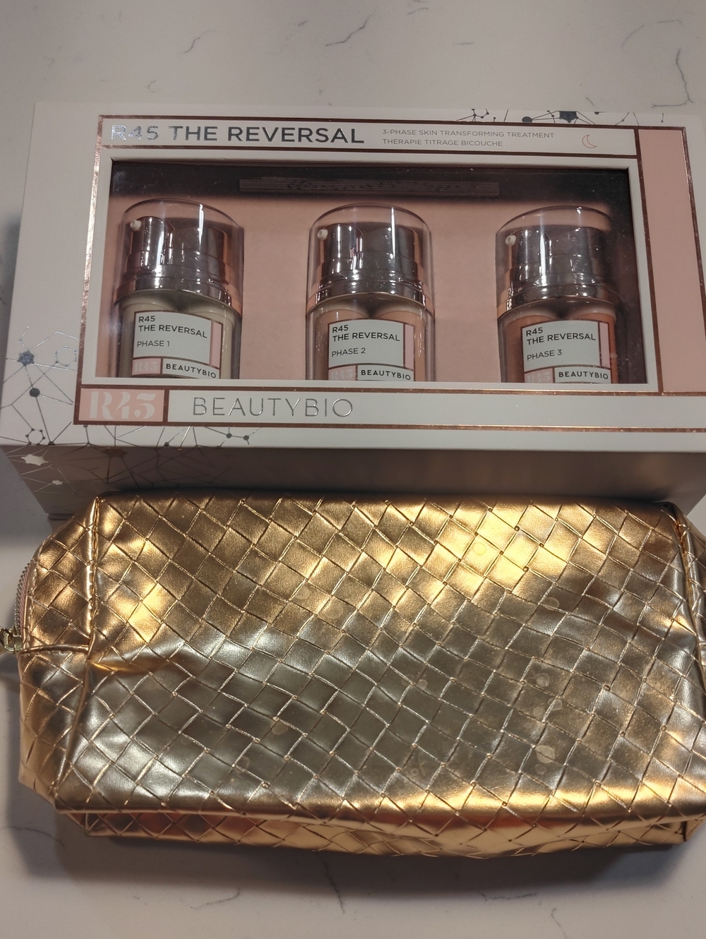 Beauty Bio R45 The Reversal Skincare Trio – Pink & Gold